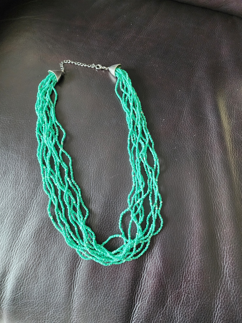 Multi-Strand Green Seed Bead Necklace - Stylish Women’s Statement Jewelry